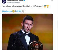 Messi 7 Kali Ballon D'Or, Netizen: Sama dengan Nomor Punggung Ronaldo