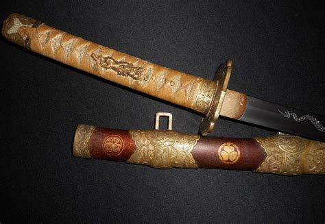 Antique Japanese Samurai TACHI Sword -1860 AD -Old Collection/Dragon ...