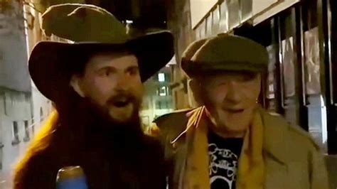 Moment student dressed as Gandalf on birthday night out bumps into Sir ...