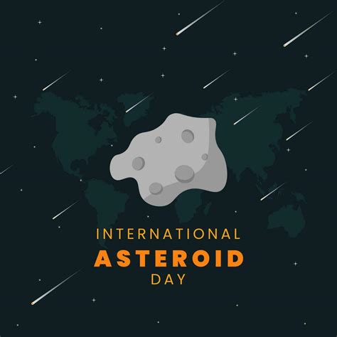 International asteroid day vector graphic. International asteroid day ...