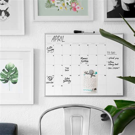 Symple Stuff Magnetic Calendar/Planner Whiteboard 20" x 16" & Reviews | Wayfair