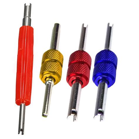 JX LCLYL 4pcs Dual Schrader Valve Stem Core Remover Installer Car HVAC Service Tool-in Tire ...