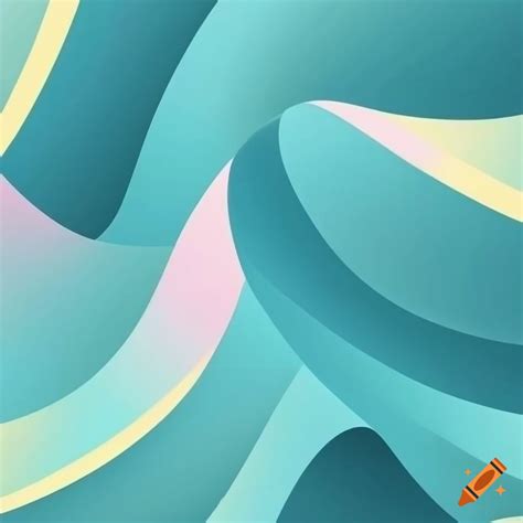 Abstract art deco in pastel colors