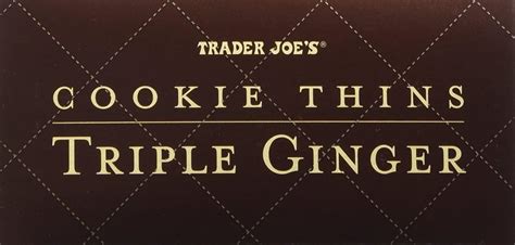 Trader Joes Cookie Thins Triple Ginger (Pack of 2) Ginger 9 Ounce (Pack of 2)