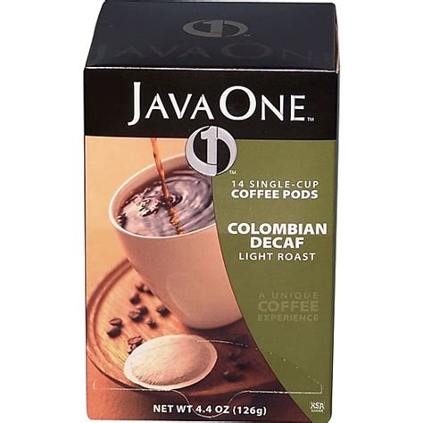 Java One® Single Cup Colombian Ground Coffee, Decaffeinated, .3 oz., 14 Pods | Staples