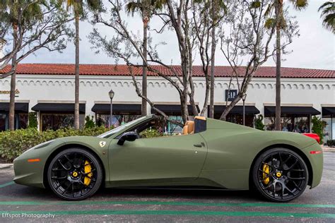 Matte Green Ferrari 458 Italia by Platinum Motorsport - GTspirit