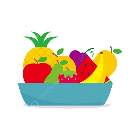 Fruits Pear Vector Hd Images, Bowl Of Fruit Vector Illustration Contain ...