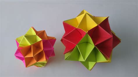 Origami Toys - How to make an Origami Spike Ball step-by-step