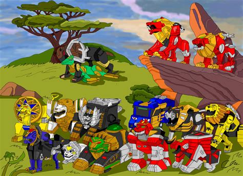 Zords - Lions by LavenderRanger on DeviantArt