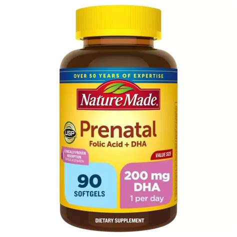 NATURE MADE PRENATAL with Folic Acid + DHA, Prenatal Vitamin and Mineral Supp $19.99 - PicClick