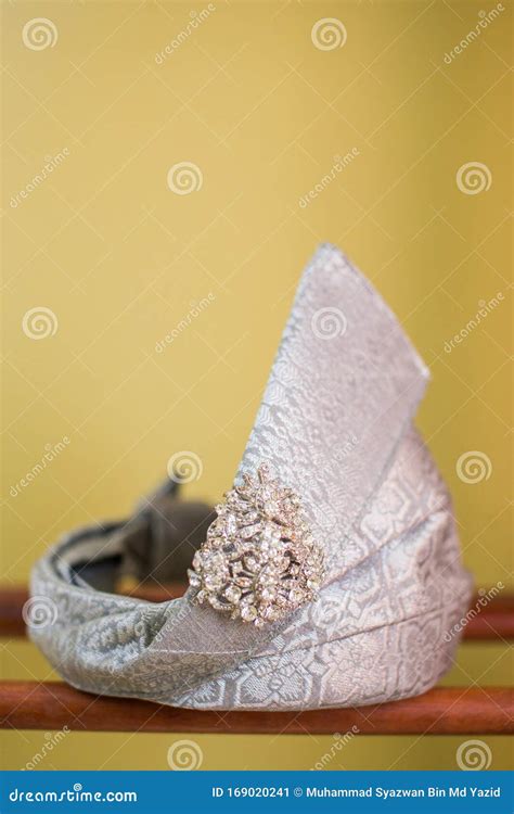 `Tanjak` is a Head Attire Used by Malay Groom Stock Image - Image of ...