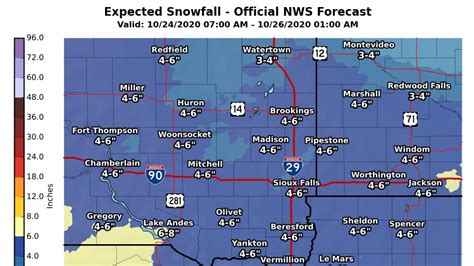 South Dakota weather: 4-6 inches of snow possible in Sioux Falls