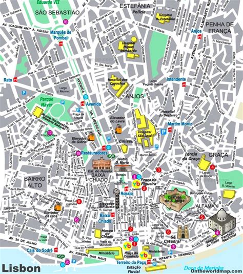 Lisbon City Centre Map - Ontheworldmap.com