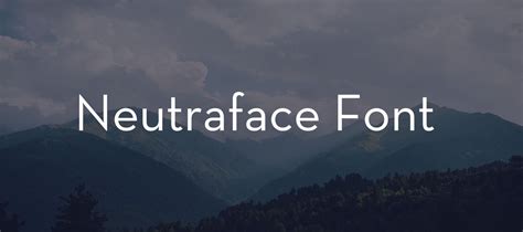 Neutraface Font Free Download