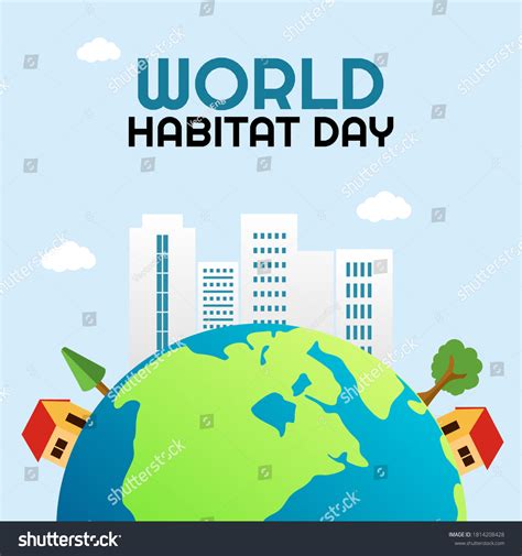 World Habitat Day Vector Illustration Stock Vector (Royalty Free ...