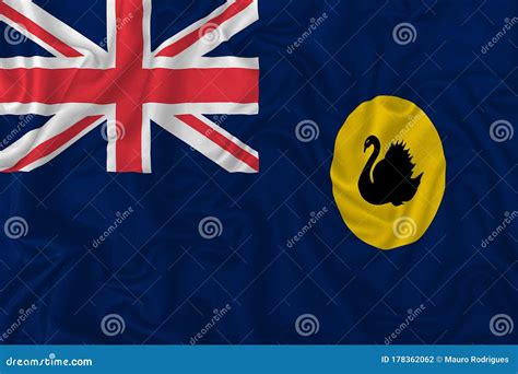 Western Australia flag stock illustration. Illustration of artistic - 178362062