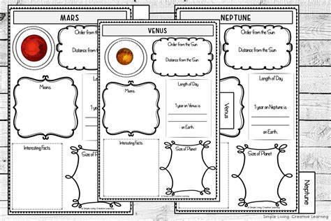 Solar System Research Flip Book - Simple Living. Creative Learning