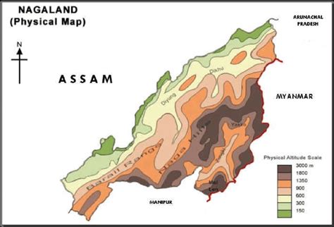 1: Physical map of Nagaland | Download Scientific Diagram