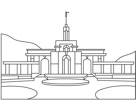 Coloring Pages of LDS Temples & coloring book.