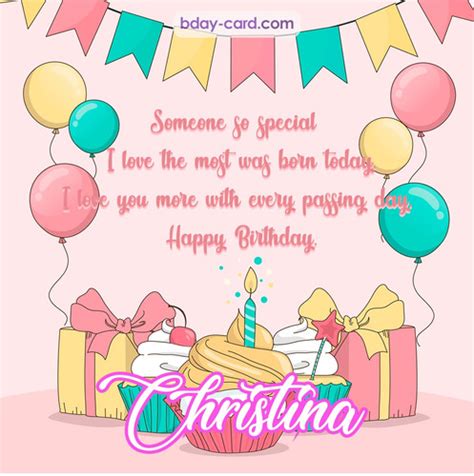 Birthday images for Christina 💐 — Free happy bday pictures and photos | BDay-card.com