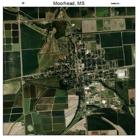 Aerial Photography Map of Moorhead, MS Mississippi