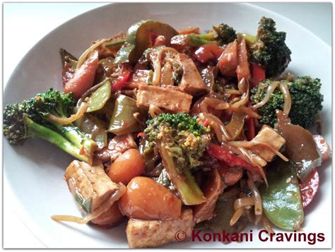 KONKANI CRAVINGS: Tofu and Vegetable Stir Fry