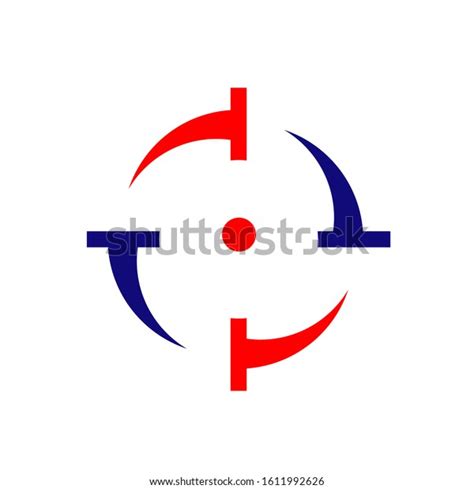 Shooting Target Logo Design Vector Icon Stock Vector (Royalty Free ...