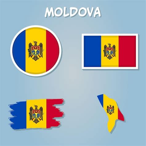 Premium Vector | Moldova flag inside the Moldovan map borders vector ...