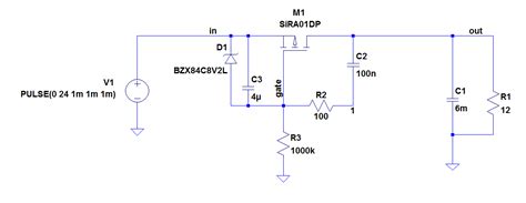 P-Channel MOSFET Inrush Current Limiting - Transistor burn issue ...