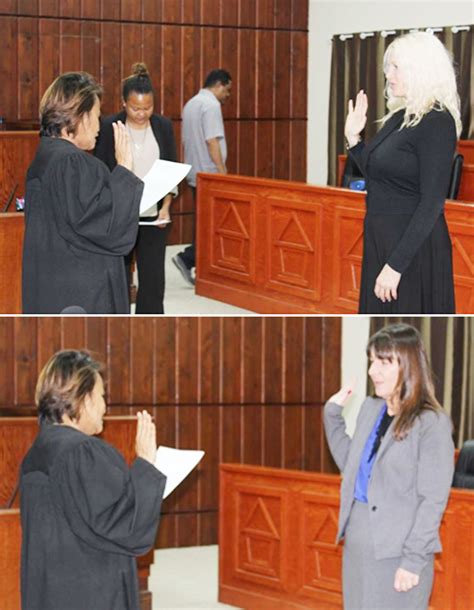 Two new Assistant Attorney Generals sworn in - Island Times