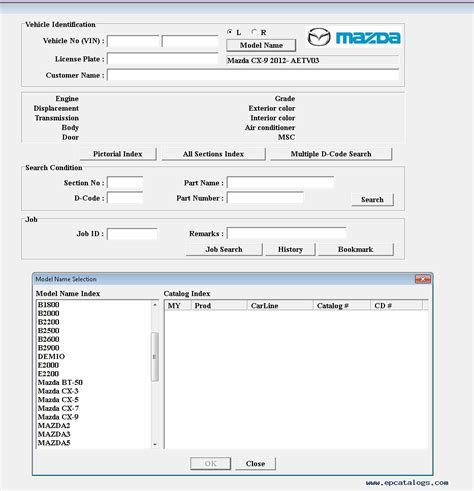 Mazda EPC2 Europe 2016 Parts Catalog