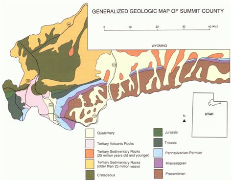 Postcard or simplified geologic maps – Utah Geological Survey