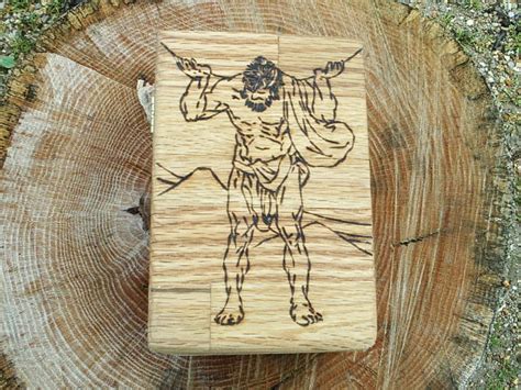 Greek Titans Atlas With Earth on Shoulders Oak Accent Trinket Box by ...