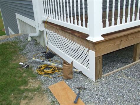 Deck Skirting Design Ideas, Pictures, Remodel, and Decor #deckskirtingideaspinterest Diy Deck ...