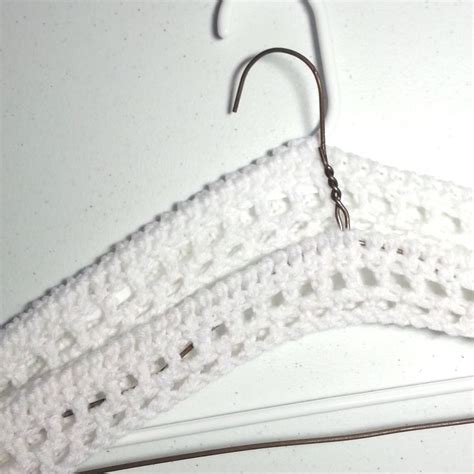 Coat Hanger Crocheted Covers in White | Lace knitting patterns, Crochet ...