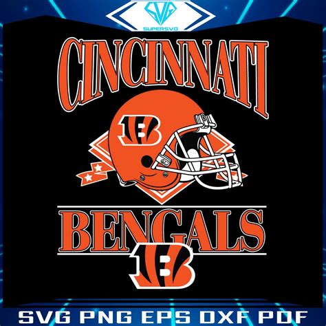 Cincinnati Bengals Helmet Logo Svg Digital Download