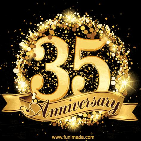 35 Years Anniversary Animated Image | Funimada.com