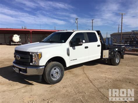 2018 Ford F 350 XL 4x4 Crew Cab Flatbed Truck in Odessa, Texas, United States (IronPlanet Item ...