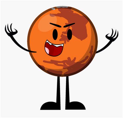 Mars Clipart , Png Download - Bfdi Mars, Transparent Png - kindpng