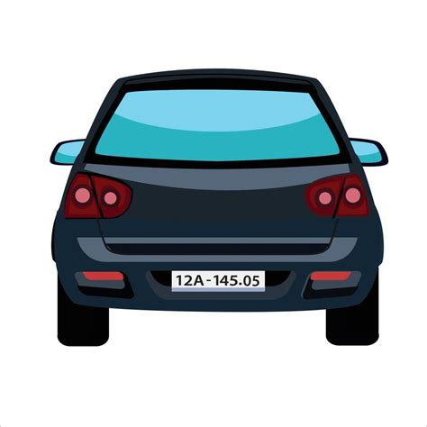 Black color car back free vector design 28197400 Vector Art at Vecteezy