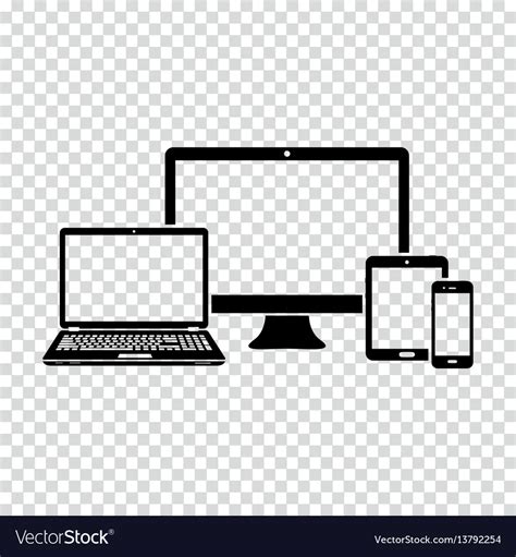 Set of electronic devices icon Royalty Free Vector Image