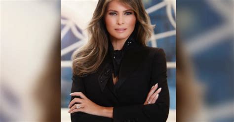 White House releases new first lady Melania Trump portrait - CBS News