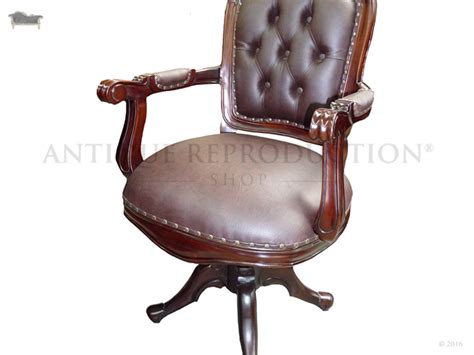 Antique Leather Office Chair - Odditieszone