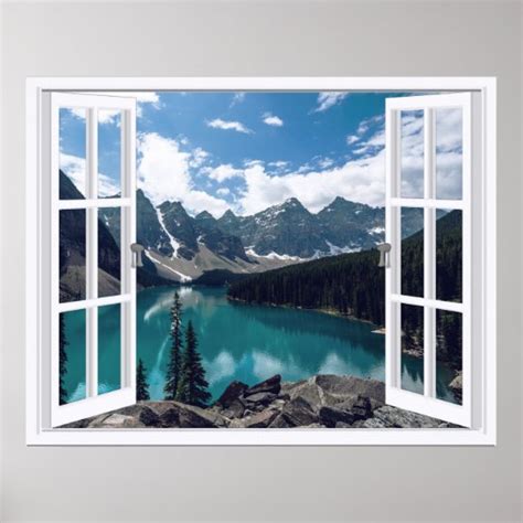 Fake window poster | Zazzle.com