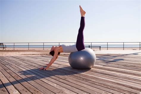 Yoga Workout on the Exercise Ball