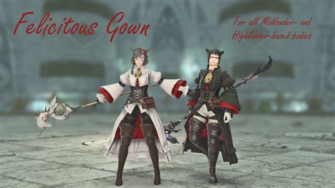 Felicitous Gown - The Glamour Dresser : Final Fantasy XIV Mods and More