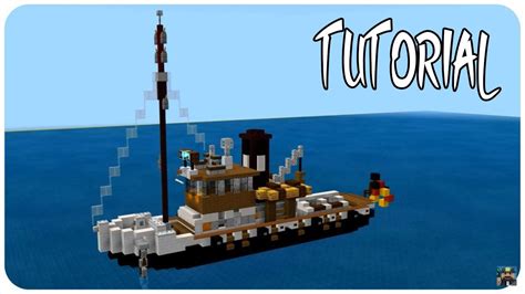 Minecraft: How to build a Tugboat in Minecraft (Ulises) | Minecraft Tugboat Tutorial - YouTube