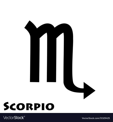 Logo zodiac sign scorpio Royalty Free Vector Image