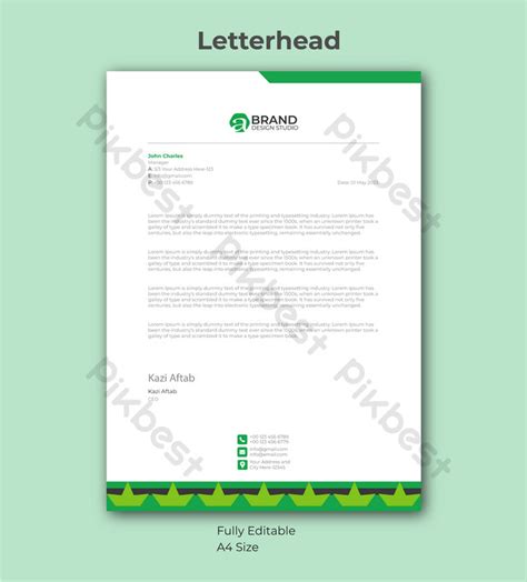 Modern Letterhead Pad Template Design | EPS Free Download - Pikbest