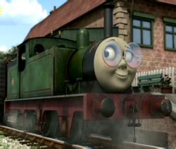 Whiff the Garbage Engine wears glasses (Thomas the Tank Engine and ...